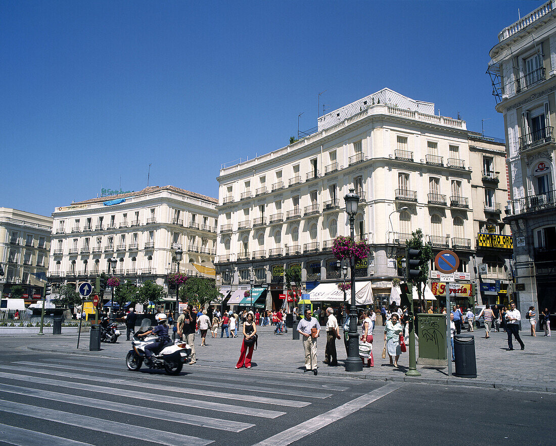 View of Puerta del Sol. Madrid. Spain.