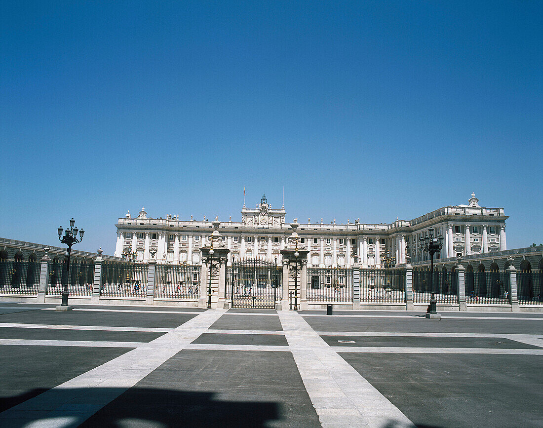View of Royal Palace. Madrid. Spain.