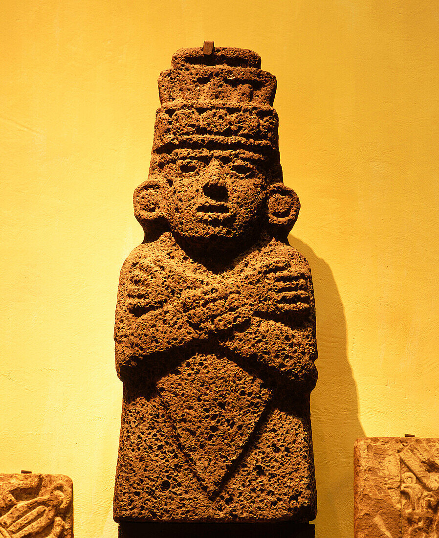 Volcanic statue. Tolteca civilization. National Museum of Anthropology in Mexico City