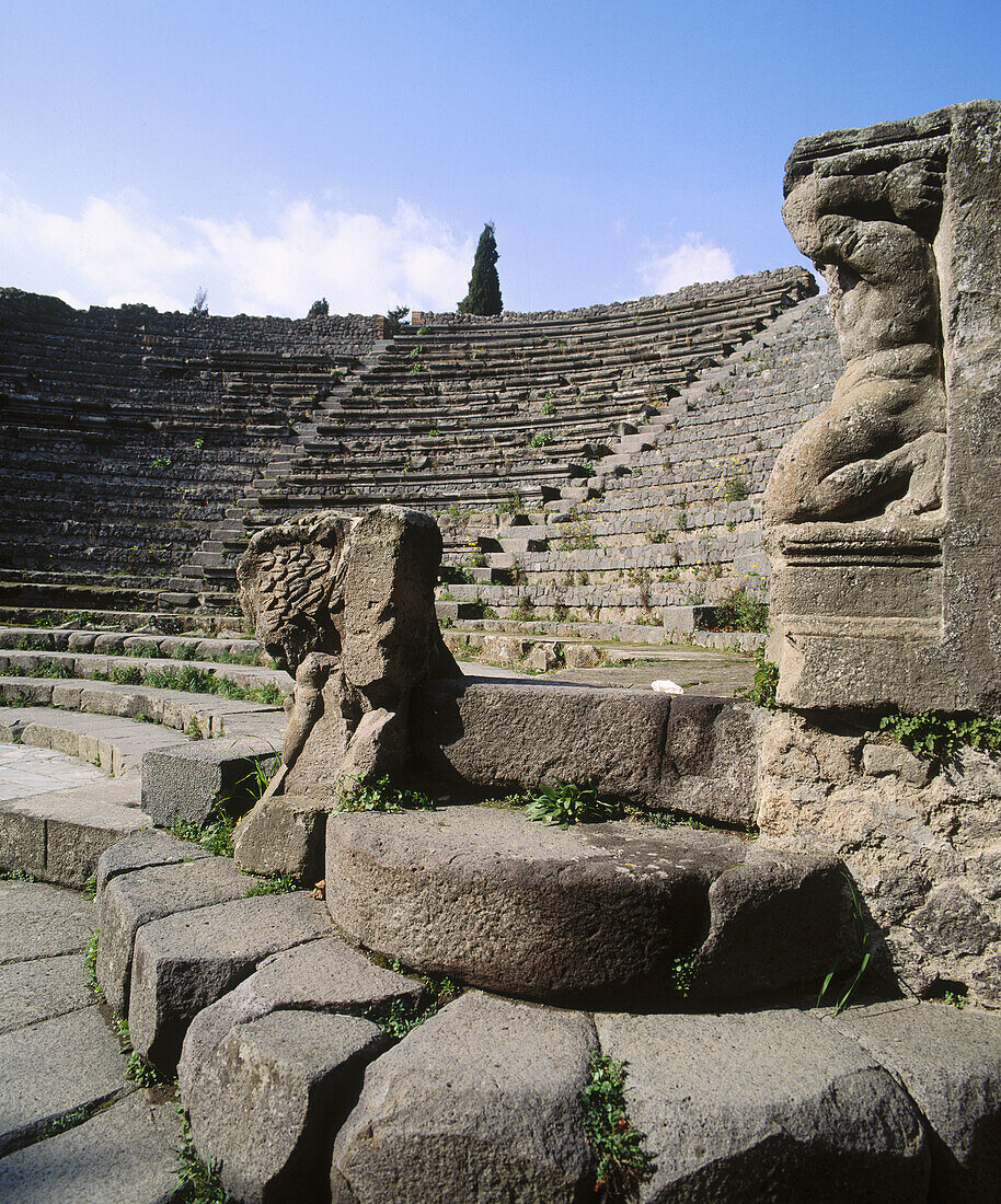 Teatro Piccolo. Pompeii . Italy.