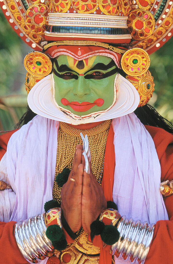 Kathakaly Dancer. Kerala. India