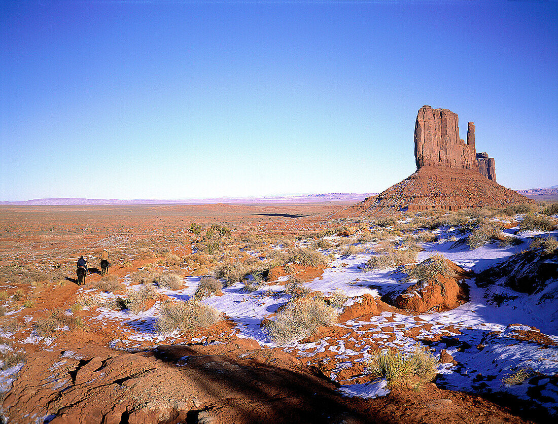 Monument Valley winter landscape. South West Utah. USA