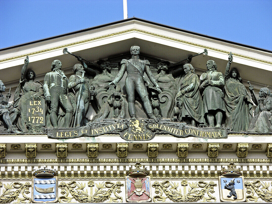 Detail of building, Helsinki. Finland