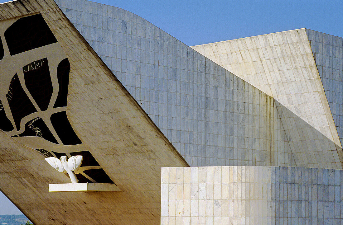 Pantheon Tancredo Neves. Federal Capital of Brasilia founded by president Kubisteck and designed by Oscar Niemeyer. Brazil