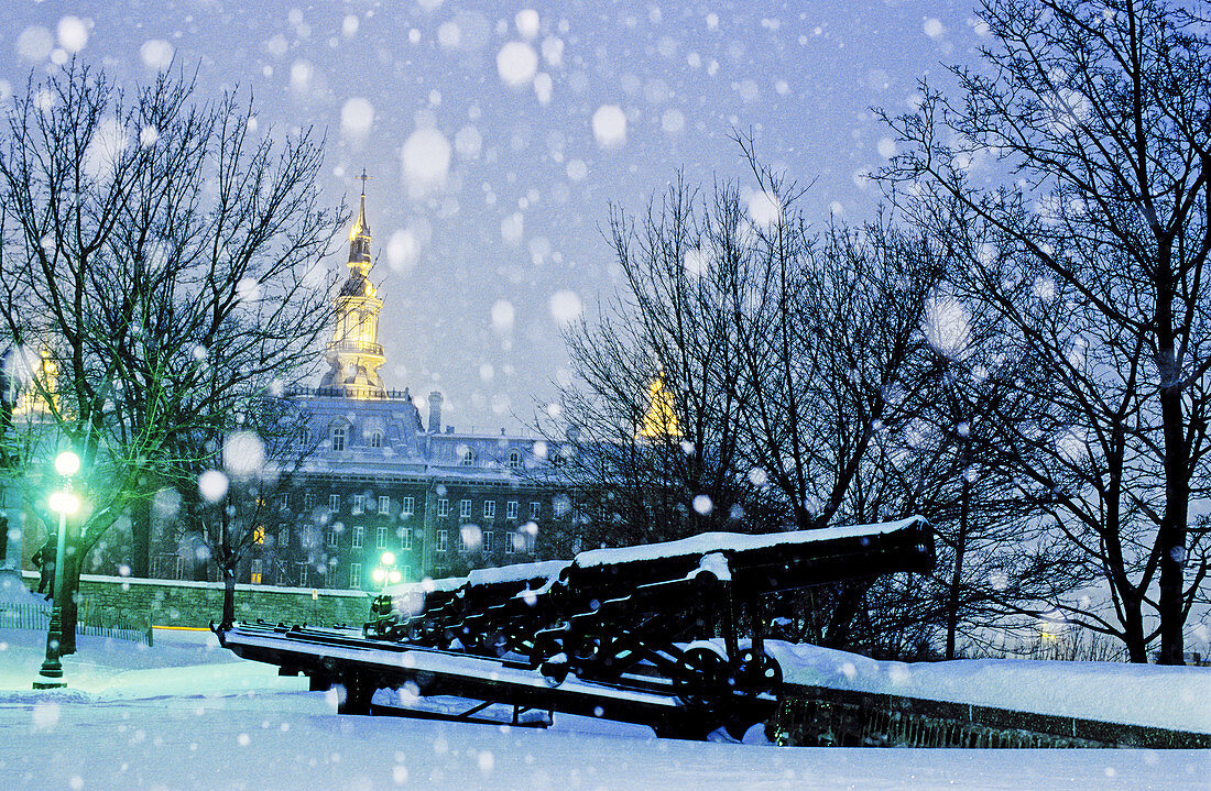 City of Quebec in winter. Quebec. Canada