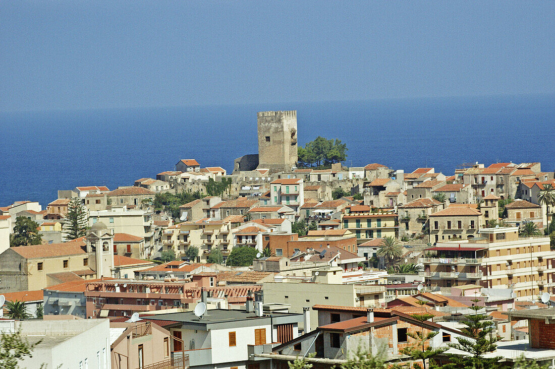 San Stefano di Camastra village on North coast famous for its ceramic . Sicily. Italy