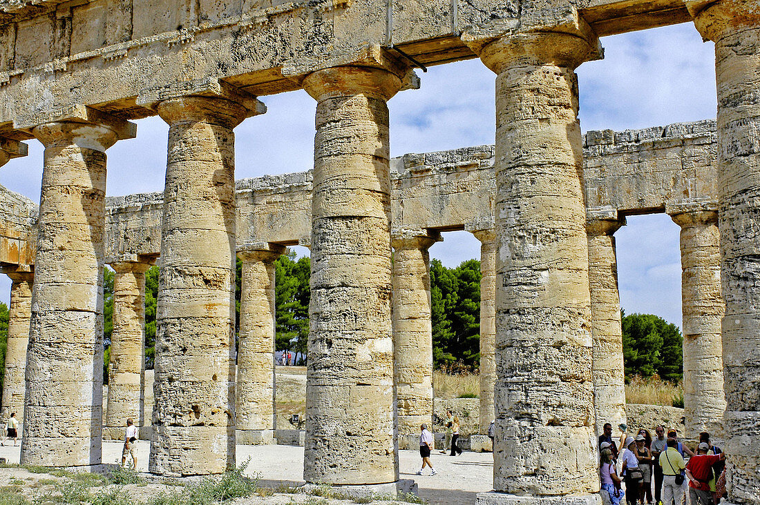 Greek temple of Segeste. Sicily. Italy