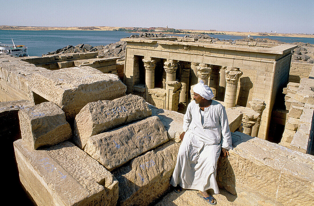 Temple of Kalabsha near Aswan on Lake Nasser bank. Nubia. Egypt