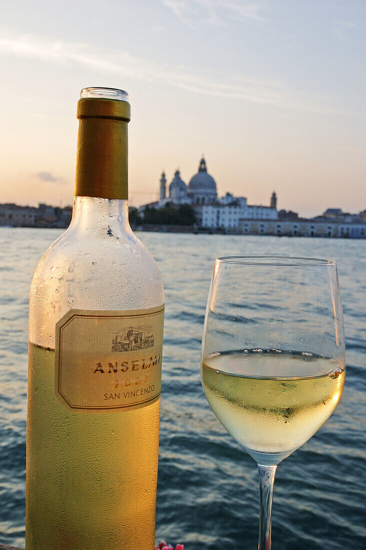 Anselmi San Vincenzo 2003 wine . Hotel 5* Cipriani on Giudecca island. Venice. Italy