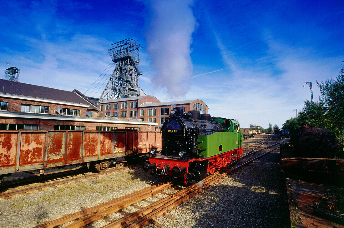 Dampflok Anna, LWL Museum Zeche Zollern, Dortmund, Ruhr, Ruhrgebiet, Nordrhein Westfalen, Deutschland