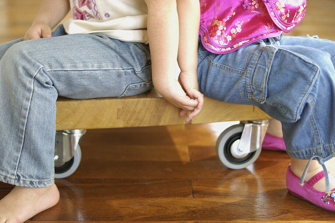 Casual, Child, Childhood, Children, Close friend, Close friends, Color, Colour, Companion, Companions, Contemporary, Denim, Female, Friend, Friends, Friendship, Girl, Girls, Hand holding, Hand-holdin