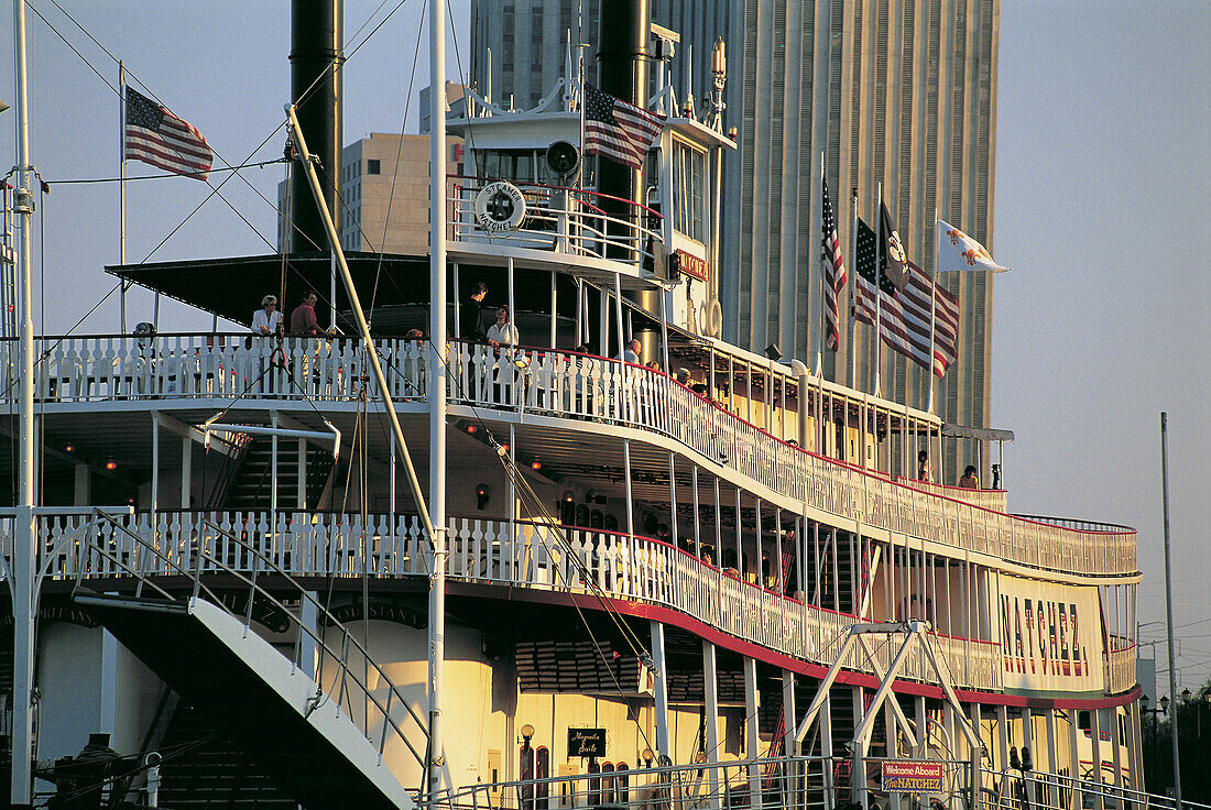 Historical steamboat. Louisiana. USA