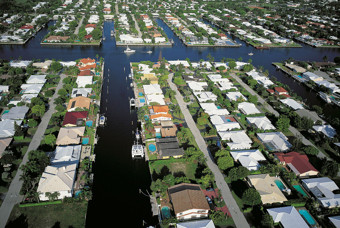 Aerial of Las Olas. Fort Lauderdale. Florida. USA