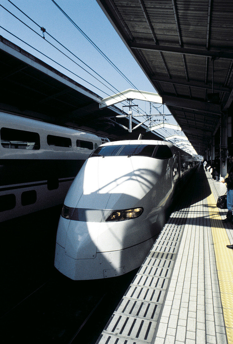 Shinkansen bullet train. Tokyo. Japan