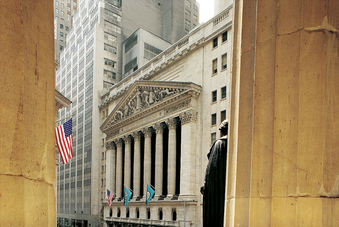 Wall Street Stock Exchange. New York City. USA