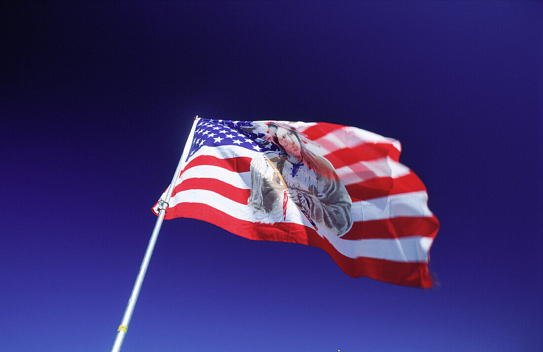 Non official navajo land flag. Utah. USA