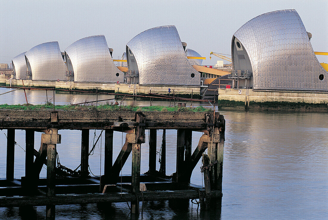 Thames barrier. London. England