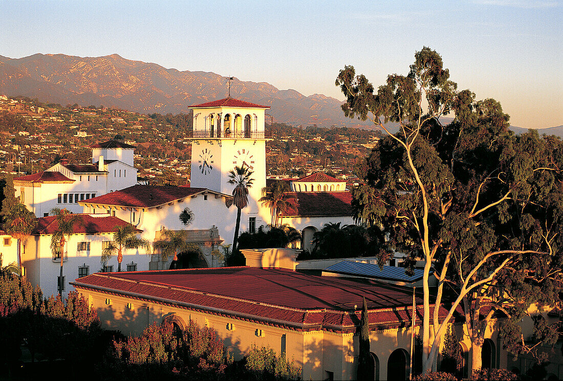 City Hall roofs. Santa Barbara. California. USA