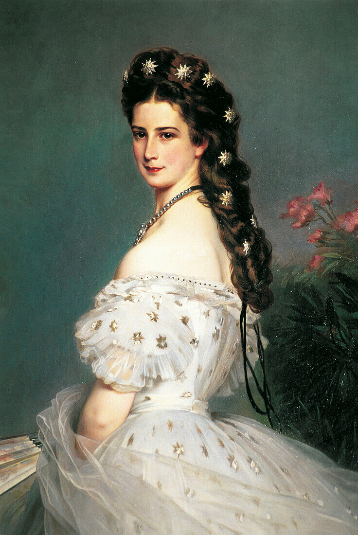 Sissi portrait, by F.X. Winterhalter. Vienna. Austria