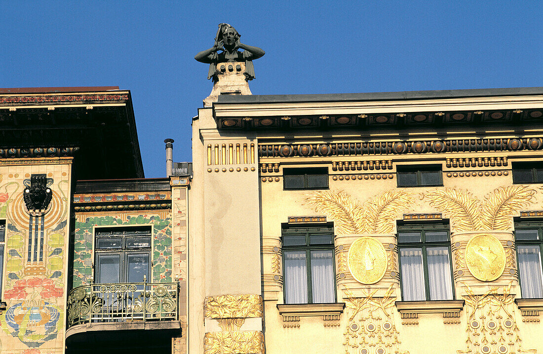 Otto Wagner s art nouveau building. Vienna. Austria