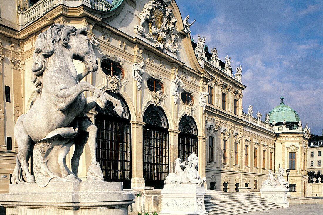 Main facade. Belvedere Palace. Vienna. Austria