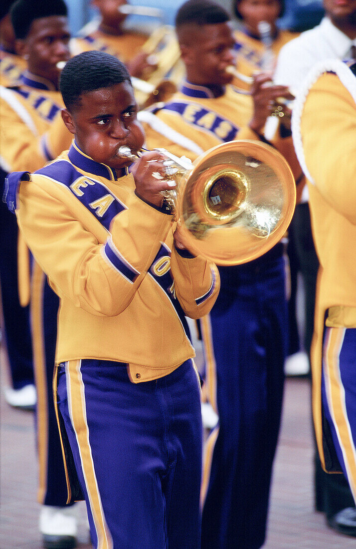 Jazz parade. New Orleans. Louisiana. USA