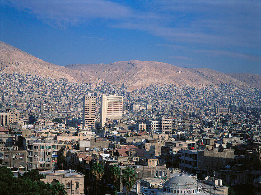 Overview on the city. Damascus. Syria