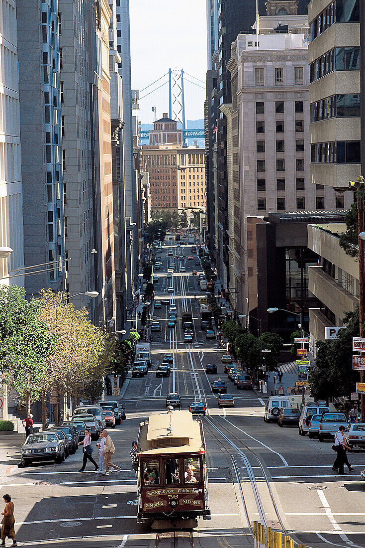 Cable car. San Francisco. California. USA