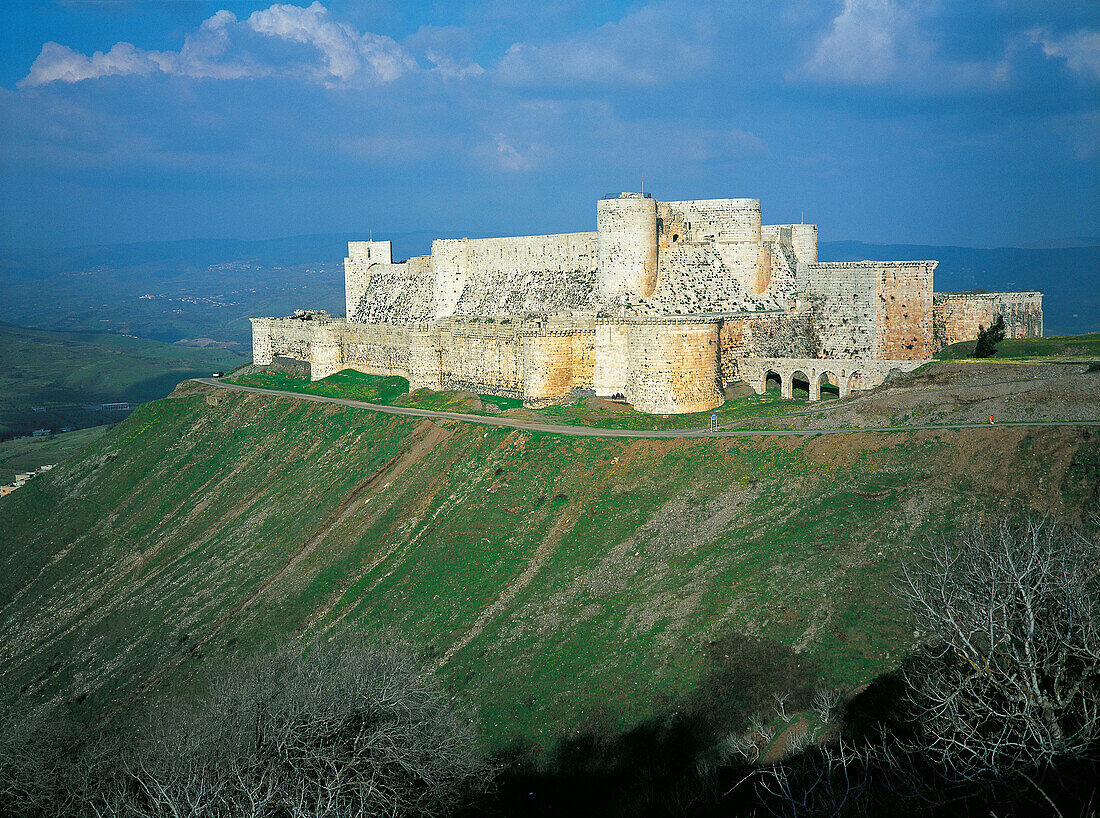 Krak des Chevaliers (Castle of the Knights). Qalaat al Hosn. Syria