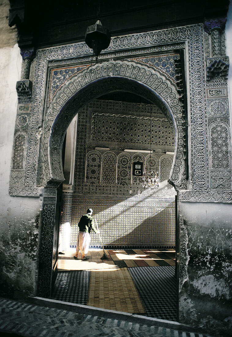 Mosque interior. Morocco