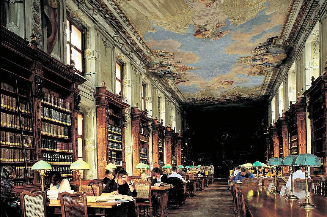 National Library, reading room. Vienna. Austria