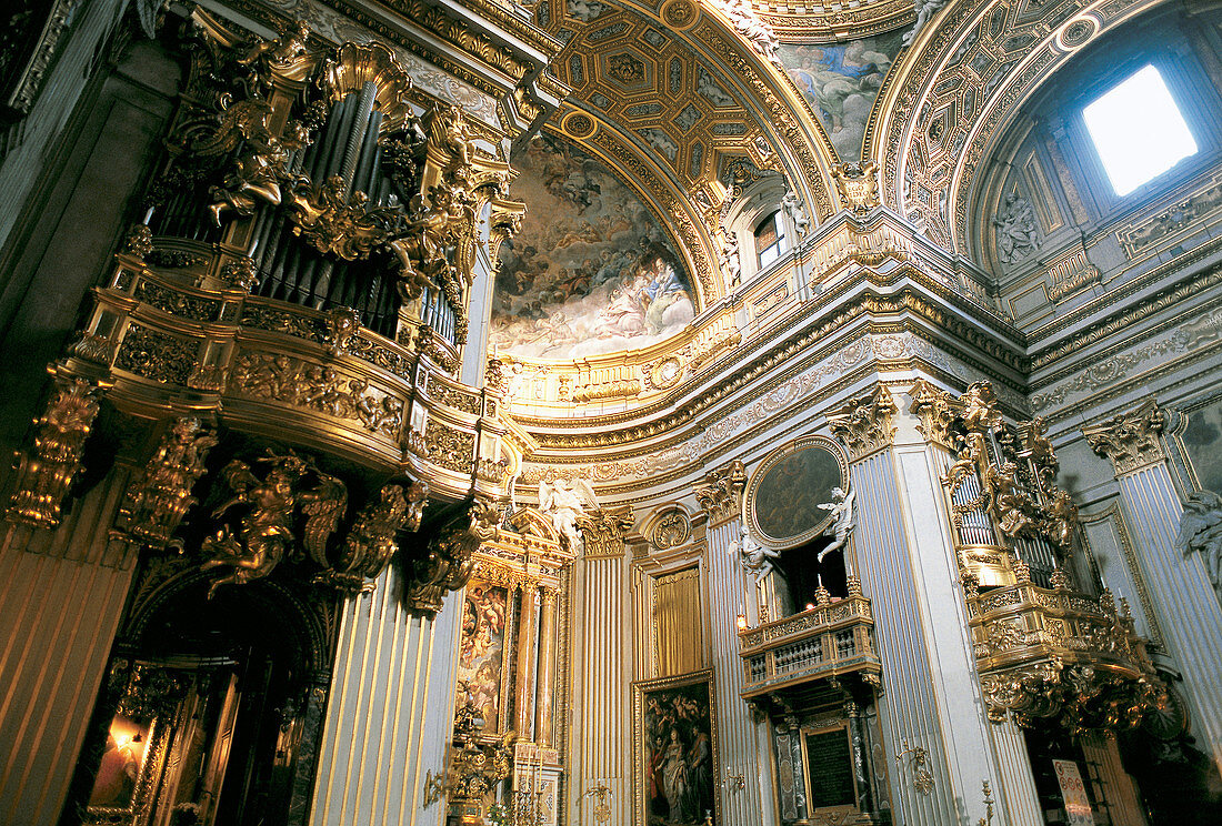 Baroque settings at church, Chiesa Nuova. Rome. Italy