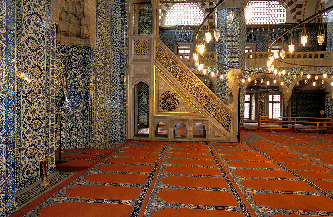 Carpets in the Blue Mosque. Istanbul. Turkey