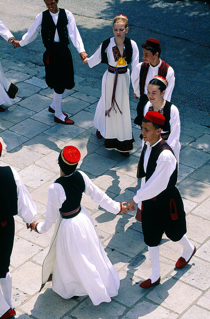 Folk dances. Dubrovnik. Croatia