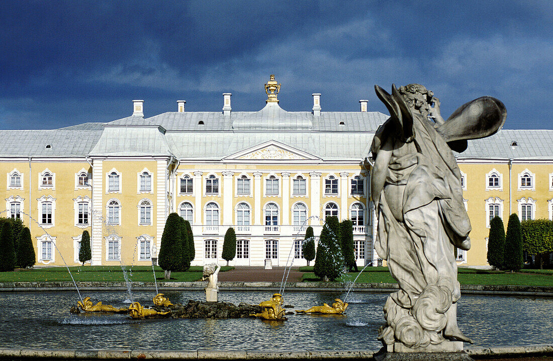 Summer Palace (1714-28) at Petrodvorets. St. Petersburg. Russia