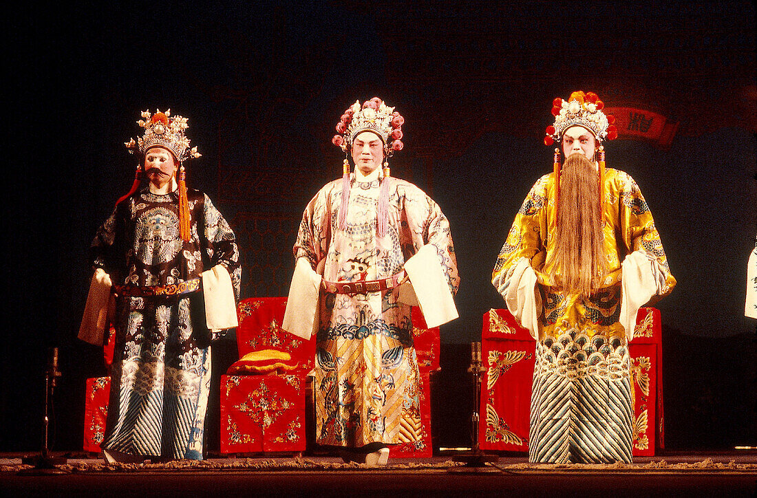 Chinese opera at the Culture park open air theater. Guangzhou. China