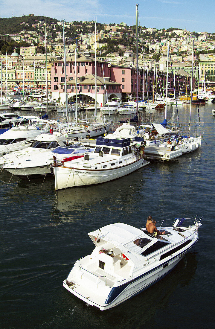 Old port area. Genoa. Liguria. Italy