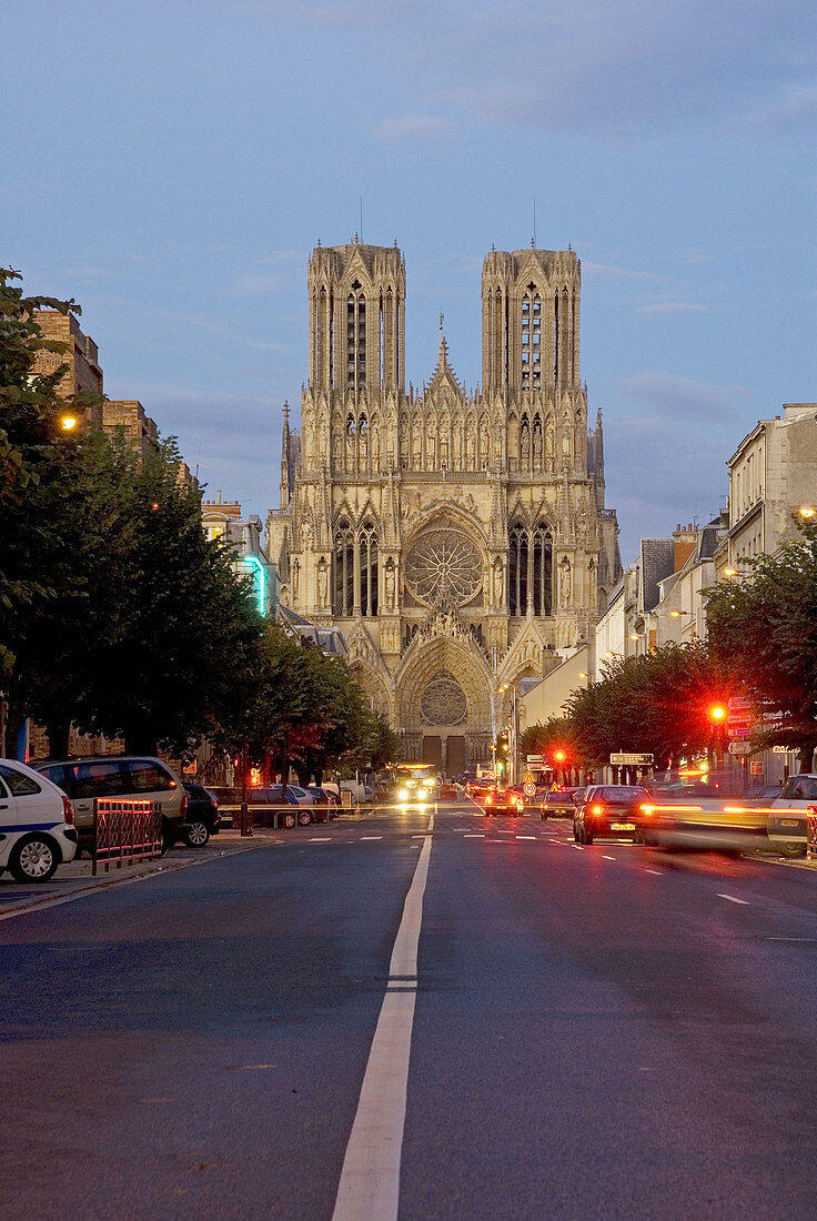 Cathedral. Reims. Haute Marne. France.