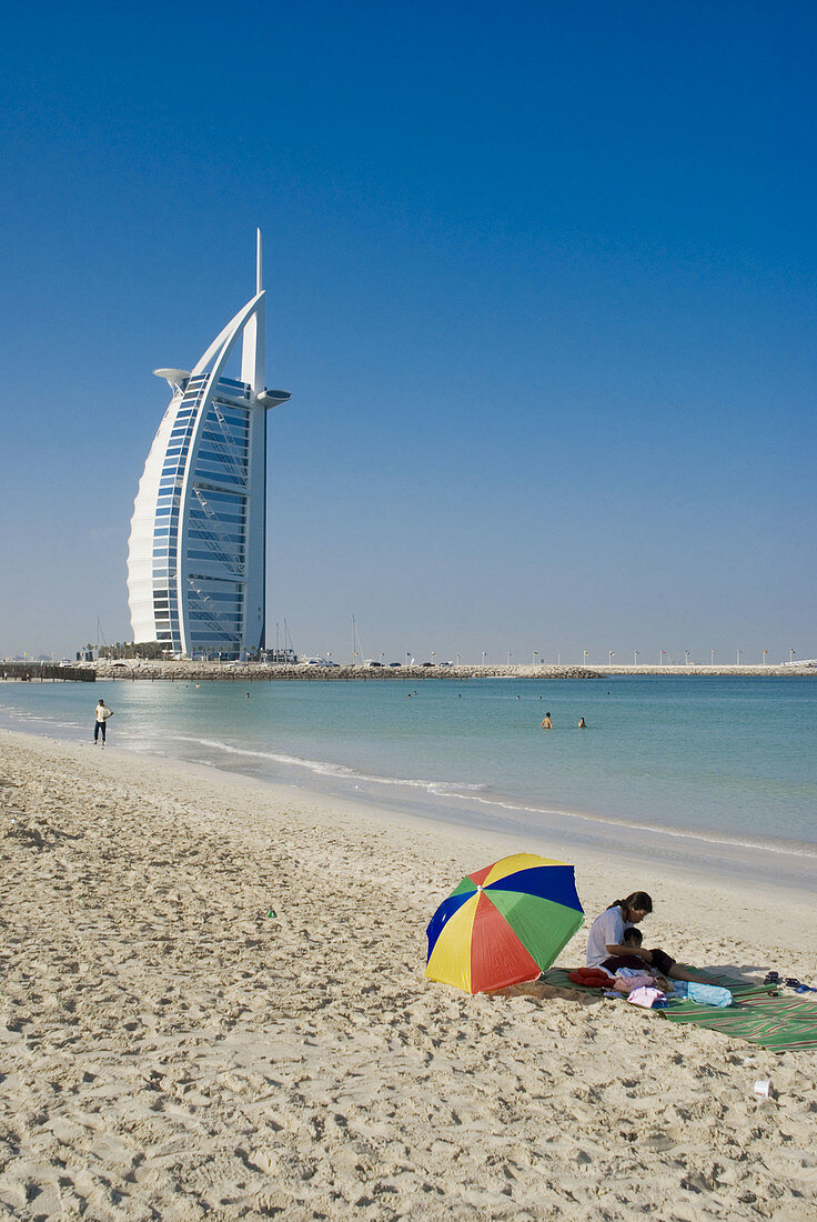 Middle east, uae, united arab emirates, Dubai Burj al Arab beach