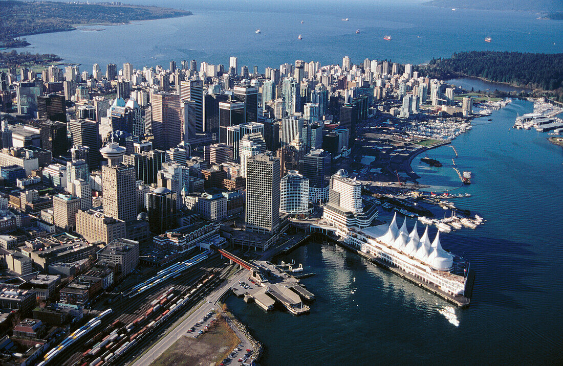 Canada Place and city centre. Vancouver. Canada
