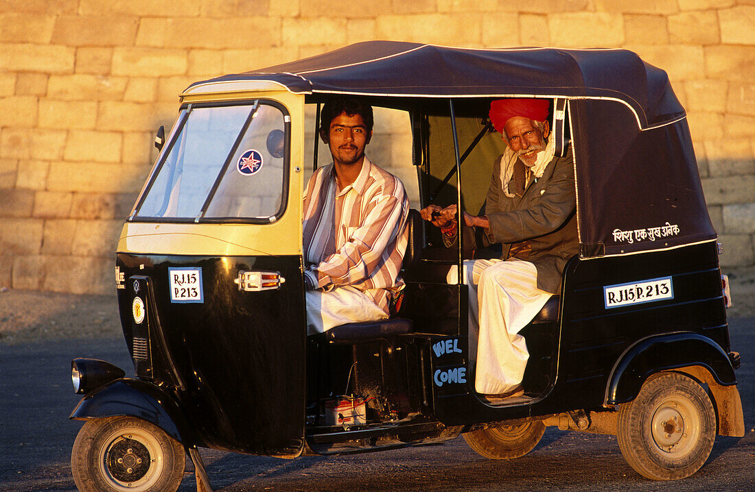 Rickshan in Jaisalmer. Rajasthan, India