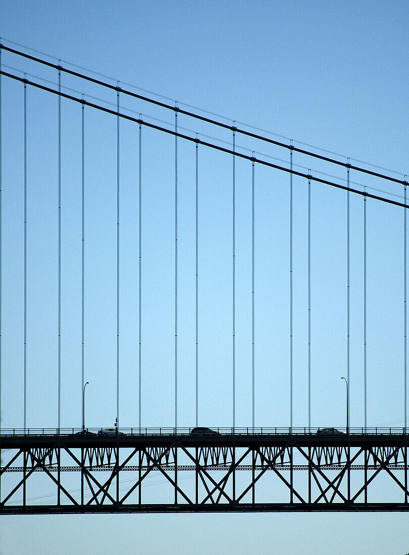 Tacoma Narrows Bridge (aka. Galloping Gertie Bridge), Tacoma. Washington, USA