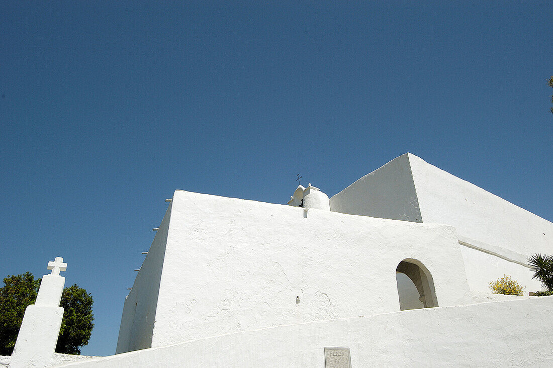 Church of Santa Eulària del Riu. Ibiza, Balearic Islands. Spain