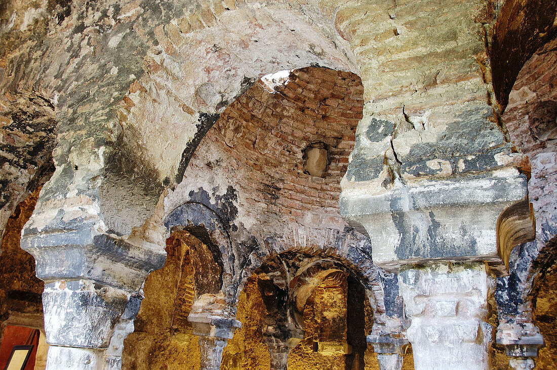 Islamic baths (11th century), Palma de Mallorca. Majorca, Balearic Islands. Spain