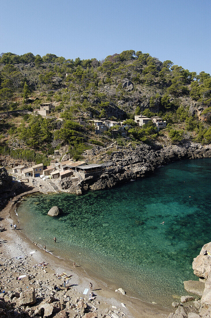 Deià cove, Serra de Tramuntana. Majorca, Balearic Islands. Spain