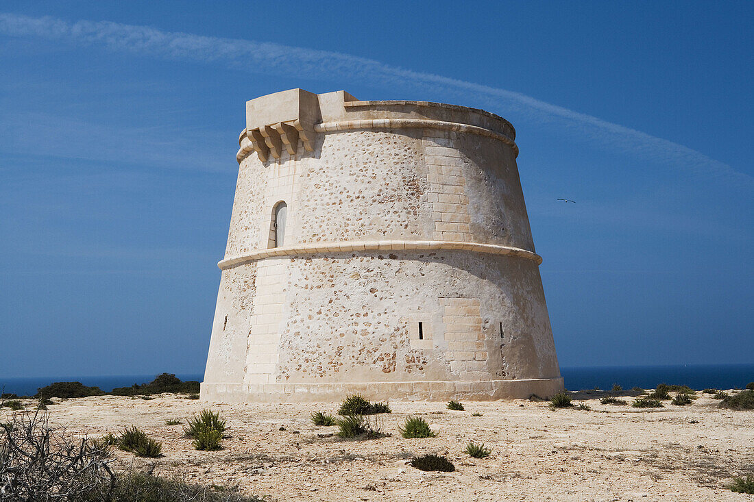 Punta Prima Tower (18th century). Formentera, Balearic Islands. Spain