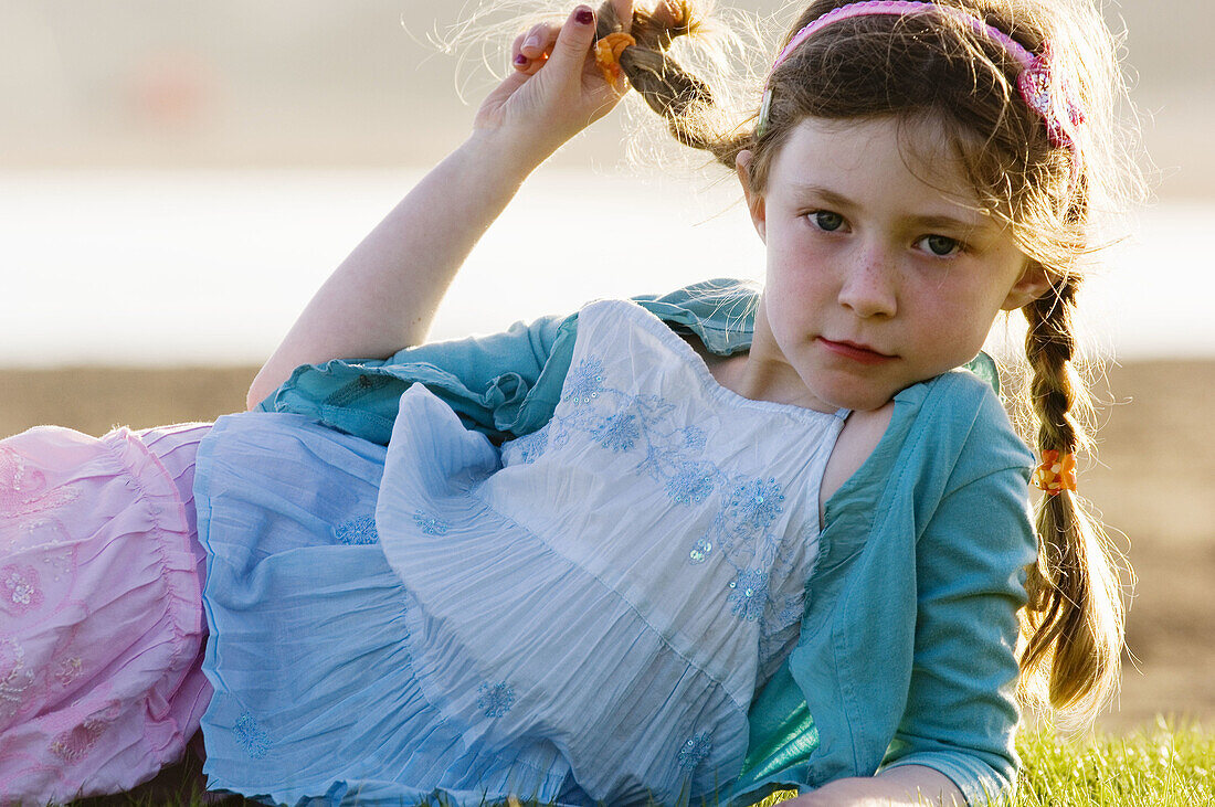 Caucasian, Caucasians, Child, Children, Color, Colour, Contemporary, Country, Countryside, Daytime, Exterior, Eye, Eyes, Facing camera, Family, Female, Fresh, Garden, Girl, Girls, Grass, Happy, Holid