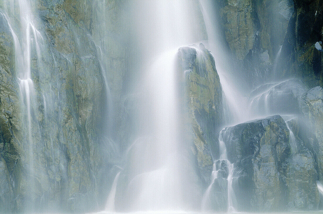 Niagara waterfall in Sainte-Suzanne. Réunion island (France)