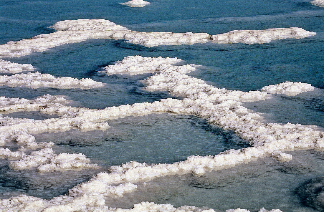 Evaporated salt in the Dead Sea. Eilat. Israel