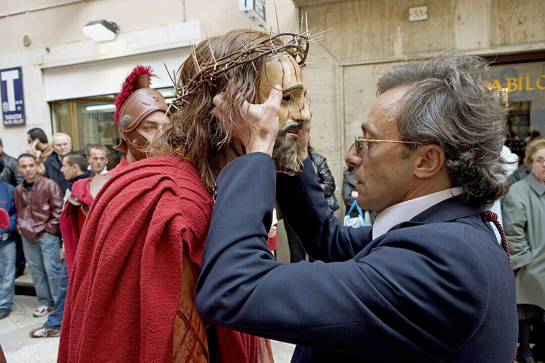 Holy Week procession in Marsala. Sicily, Italy